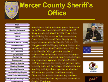 Tablet Screenshot of mercercosheriff.org