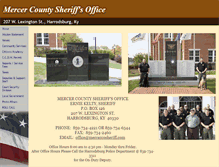 Tablet Screenshot of mercercosheriff.com